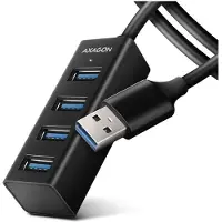 Axagon HUE-M1AL HUE-M1AL USB-hub 4 poorten USB-A USB 3.2 Gen1 5 GBit/s Zilver