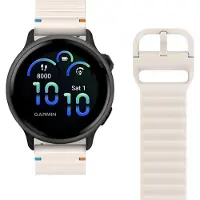Just in Case Activeflex Garmin Vivoactive 6 / 5 Horlogebandje Ivoor