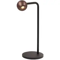 Lucide Design tafellamp Montana koffie bruin