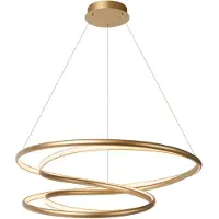 Lucide Design hanglamp Sardana Ø 80cm krul goud