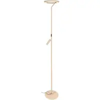 Lucide CELESTE - Vloerlamp - Ø 28 cm - LED Dimbaar - 2700K - Taupe - Essential