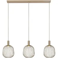 Lucide Design Hanglamp Esterel - Bruin - Metaal - 99x31.5cm - 3xgu10