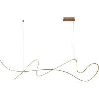 Lucide LAMBADA - Hanglamp - LED Dimb. - 1x47W 2700K - Champagne kleur - Premium
