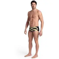 Arena M Multi Stripes Swim Low Waist Short Black Multi