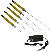 Core Elektrische Piepschuimsnijder – Draagbare Styroporsnijder Met 4 Messen – Polystyreensnijder – Geel - 41cm x 7cm x 7cm