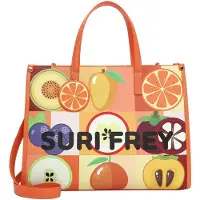 Suri Frey Shopper 'Issy' geel / groen / oranje / zwart