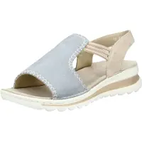 Ara Sandalen met riem crème / lichtblauw / wit