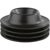 Assheuer + pott Eierdopjes - Melamine Eierdop Houder voor Ontbijt - Stapelbaar - Zwart - 4 stuks
