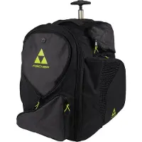 Fischer Trolleyrugzak Backpack Senior S25, zwart/geel