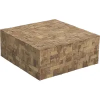 Beliani GAMBO - Salontafel - Hout - Teakhout