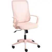 Beliani LUMA - Bureaustoel - Pastelroze - Mesh