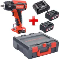 Rothenberger RO ID400 accu-slagmoersleutel 18 V 400 Nm borstelloos + 2x accu 4,0 Ah + oplader + Rocase