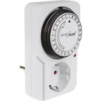 Greenblue - Tijdschakelaar - Timer Schakelaar - Type F - Mechanische tijdschakelklok - 48 programma's, max. belasting 16A, IP20, GB360 F