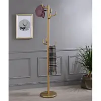 Idimex MILA kapstok met 8 haken, metalen frame in goud