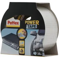 Pattex Power Tape – 10 m – Extra Sterke Duct Tape – Water- & Weerbestendig – Met de Hand Scheurbaar – Transparant 1 Stuks [H1688910]