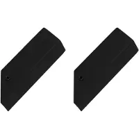 QUVIO Wandhaken - Handdoekhaakjes - Muurhaakjes - Kapstokhaakjes - Muurkapstokken - Zwart - RVS - 6,5 x 2,5 x 6 cm - Set van 2