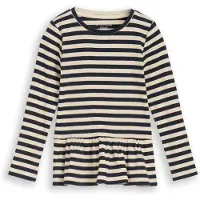 Tom Tailor Shirt crème / donkerblauw