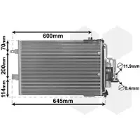 VAN WEZEL 37005385 Condensor voor airco
