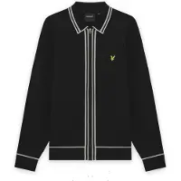 Lyle & Scott Gebreid vest lichtgrijs / zwart / wit