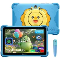 Blackview LINK 1 Kids - Tablet - 16GB RAM - 64GB ROM - 8.68 inch - 5000mAh - Android 16 - Met pen - Beschermhoes - Blauw