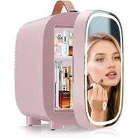 DNA Mini koelkast 4L - Skincare & make-up fridge - Mini Koelkasten - Roze - 16cm x 14cm x 21cm