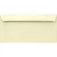 Netuno Gladde crème enveloppen DL - 110 x 220 mm - 25 stuks - HK zelfklevend met plakstrip - 100 gram - Lessebo -