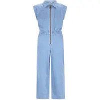 Like Flo jumpsuit light blue denim Blauw Effen - maat 164
