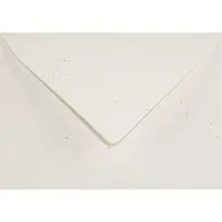 Netuno Ecologische ecru enveloppen A6 - 125 x 175 mm - B6 - 25 stuks - NK natgelijmde - 130 gram - Flora -
