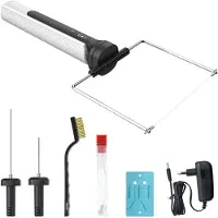 Core Elektrische Piepschuimsnijder – Draagbare Styroporsnijder Met 4 Messen – Polystyreensnijder – Wit - 26cm x 16cm x 6cm