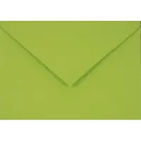 Netuno Gladde groene enveloppen C6 - 114 x 162 mm - A6 - 25 stuks - NK natgelijmde - 115 gram - Sirio Color -