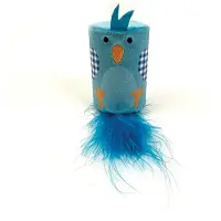 Happy pet tabby patch vogel ratel en roller blauw 18x7x7 cm
