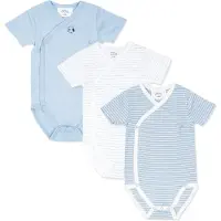 Stellou & Friends Rompertje/body lichtblauw / wit