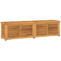 vidaXL Tuinbox met zak 200x50x55 cm massief teakhout