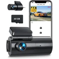 Core Dual Dashcam - Voor en Achter Camera – Auto Camera Met Nachtzicht – Zwart - 5cm x 10cm x 4cm