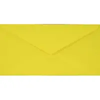 Netuno Gladde gele enveloppen DL - 110 x 220 mm - 25 stuks - NK natgelijmde - 115 gram - Sirio Color -