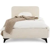 Idimex Gevulde bed VIRETTA 90x200 cm met lattenbodem - Wit