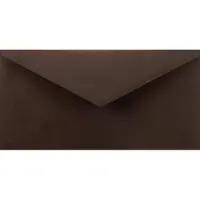 Netuno Gladde bruine enveloppen DL - 110 x 220 mm - 25 stuks - NK natgelijmde - 115 gram - Sirio Color -
