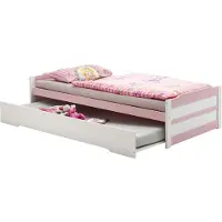 Idimex LORENA tandembed, wit-roze