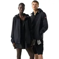 Hunter Packbare Regen Unisex Volwassenen Zwarte Regenjack