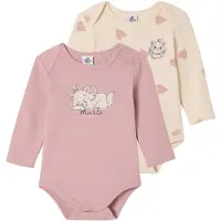 Vertbaudet Set van 2 body's voor meisjes DISNEY ANIMALS Marie de Aristokatten