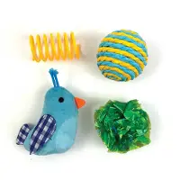Happy pet tabby patch vogel multipack blauw 4 st