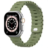 Accezz Ocean bandje voor de Apple Watch | 44/45/46/49 mm - Khaki