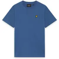 Lyle & Scott Jongens Polo's & T-shirts Plain T-shirt - Blauw - Maat 134/140