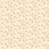 Galerie Wallcoverings Miniatures 2 Behang G67888 Kleine Rode Bloemetjes – Fijn Bloemen Behang – Landelijke Stijl – Rood