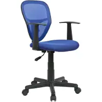 Idimex STUDIO-draaistoel voor kinderen met armleuningen - Blauw