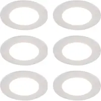 QAZQA Set van 6 inbouwspots wit incl. LED 3-staps dimbaar IP65 - Blanca