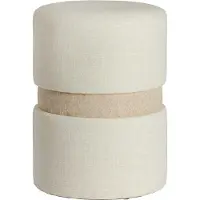 Light & Living Poef Novira - Beige - Ø35x46cm - Modern