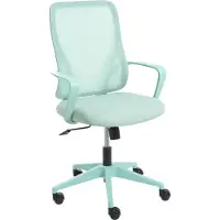 Beliani LUMA - Bureaustoel - Mintgroen - Mesh