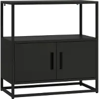 En.casa Archiefkast Hailuoto 82x80x40 cm zwart []