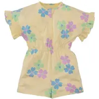 Z8 mini playsuit Veda lichtgeel/lila/blauw Meisjes Stretchkatoen Ronde hals - maat 110